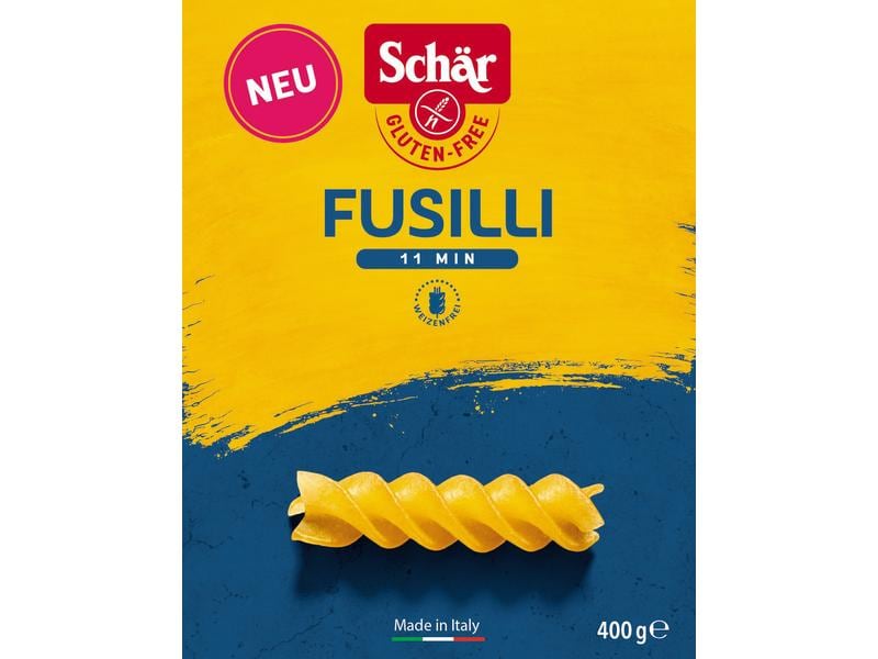 Dr.Schär Teigwaren Fusilli glutenfrei 400 g Glutenfreie Pasta