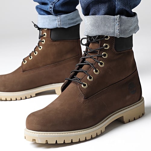 Boots Timberland Premium 6 Inch Waterproof A62KN Dark Brown Nubuck