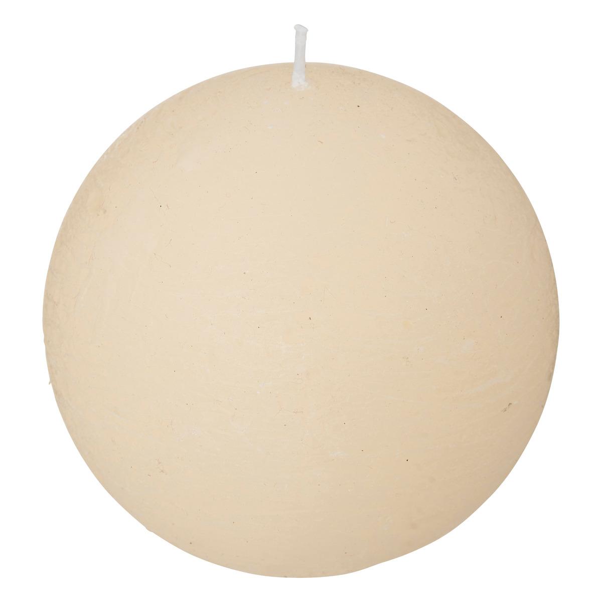 BOUGIE BOULE OLIA IVOIRE D.10CM