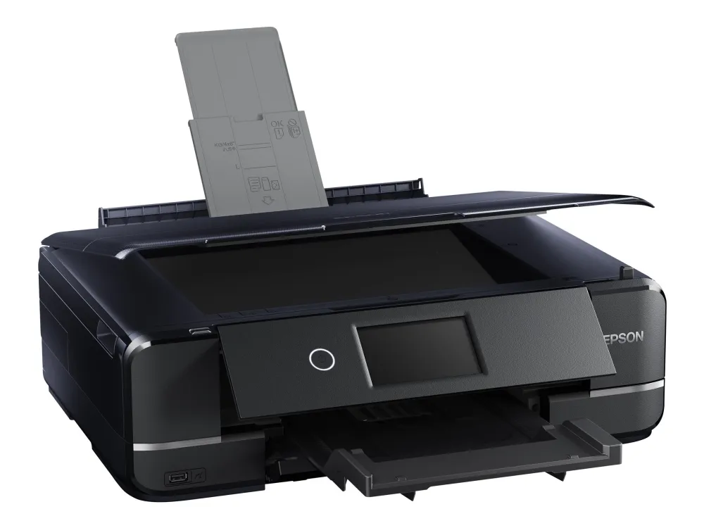 Epson Expression Photo XP-970 Small-in-One - Multifunktionsprinter - farve - blækprinter - A4 (210 x 297 mm) (original) - A3 (medie) - op til 8.1 spm (kopiering) - op til 8.5 spm (udskriver) - 100 ark - USB 2.0, LAN, Wi-Fi(n), USB vært