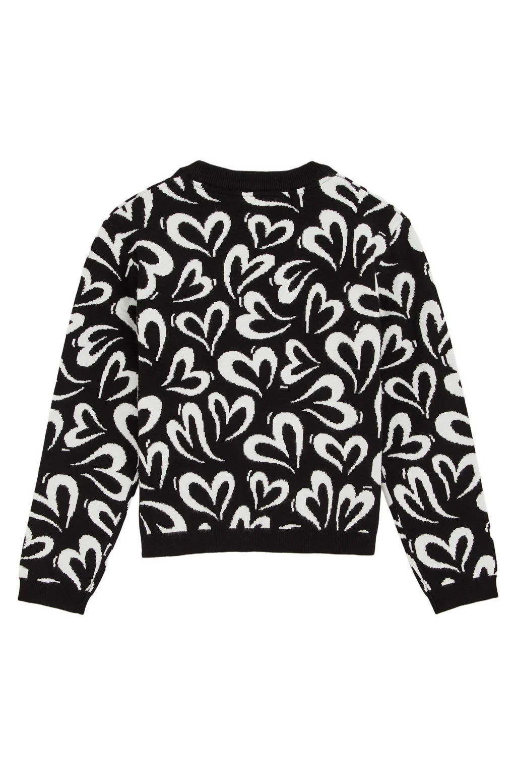 WE Fashion trui zwart fijn gebreid
