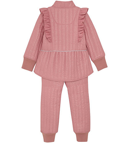 En Fant Thermokleidung - Alt Rose m. Rüschen/Glitter