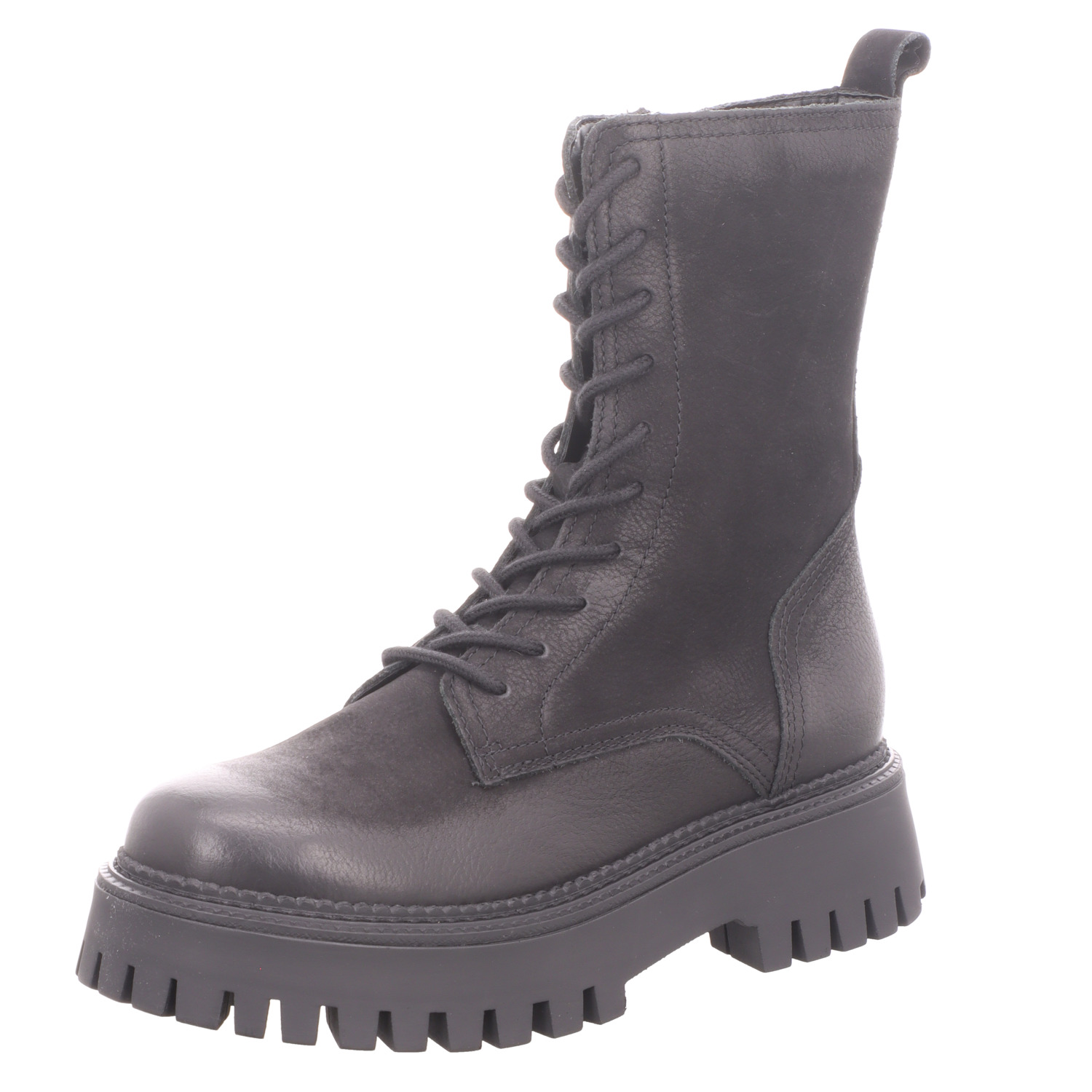BOXX Damen-Schnürstiefelette Schwarz