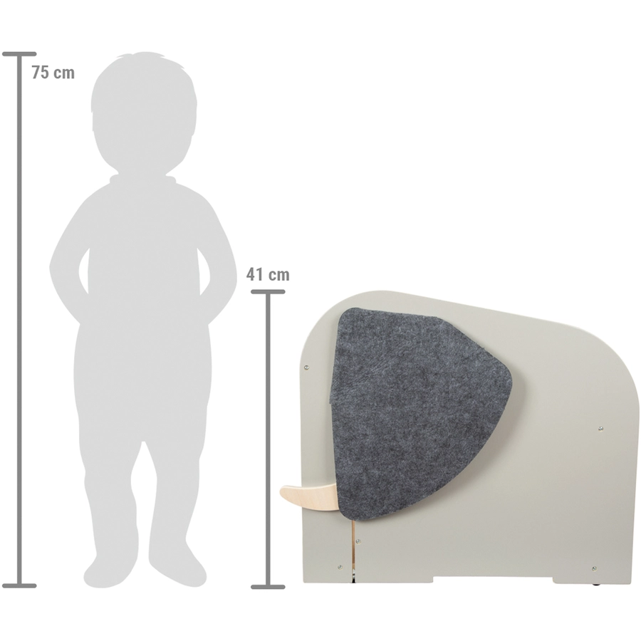 small foot® Spielzeugbox mit Sitz und Rollen Elefant „Wildlife“