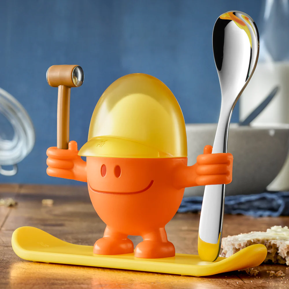 Coquetier Mc Egg avec cuillère orange WMF
