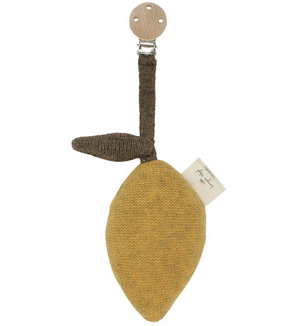 Konges Sløjd Kinderwagenanhänger - Stickat - Lemon - Mustard/Arm