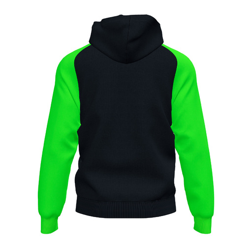Jaqueta com capuz Joma Academy IV, preta/verde fluorescente
