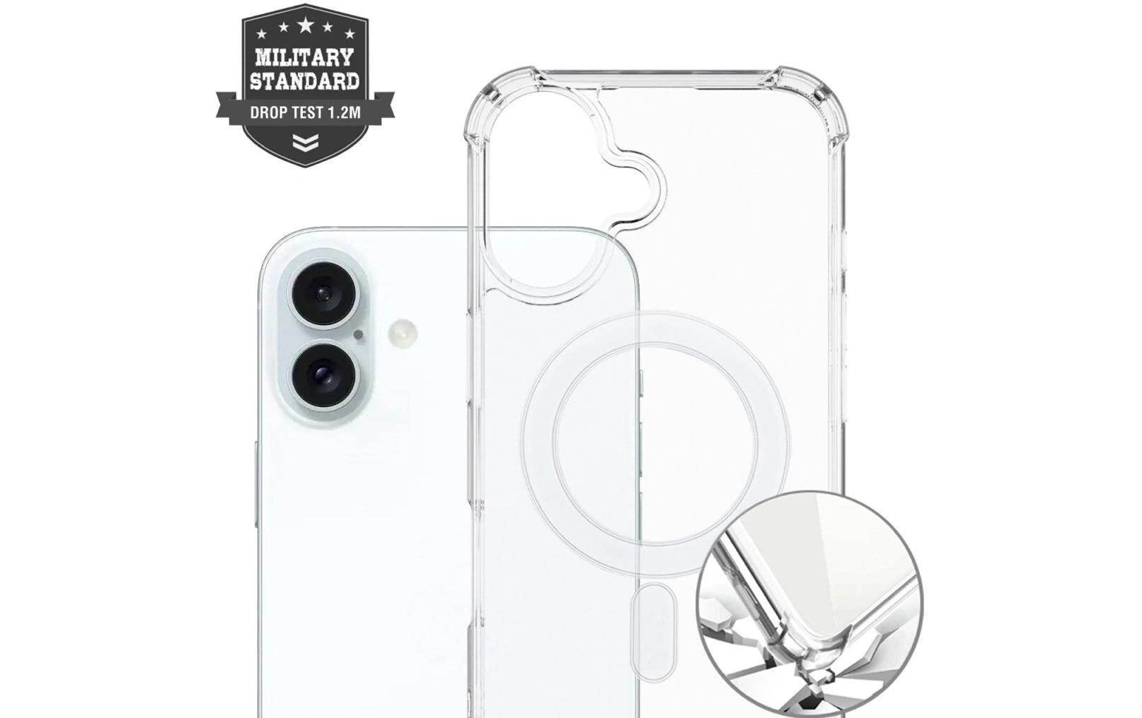 Back Cover Hybrid Case Ibiza iPhone 16 ProSchutzhülle mit integrierten Magneten für das Apple iPhone 16 Pro