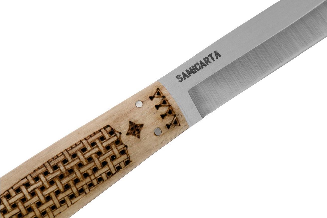 Condor Samicarta Knife CTK2860-38SK, 14C28N, Hickory, bushcraftmes