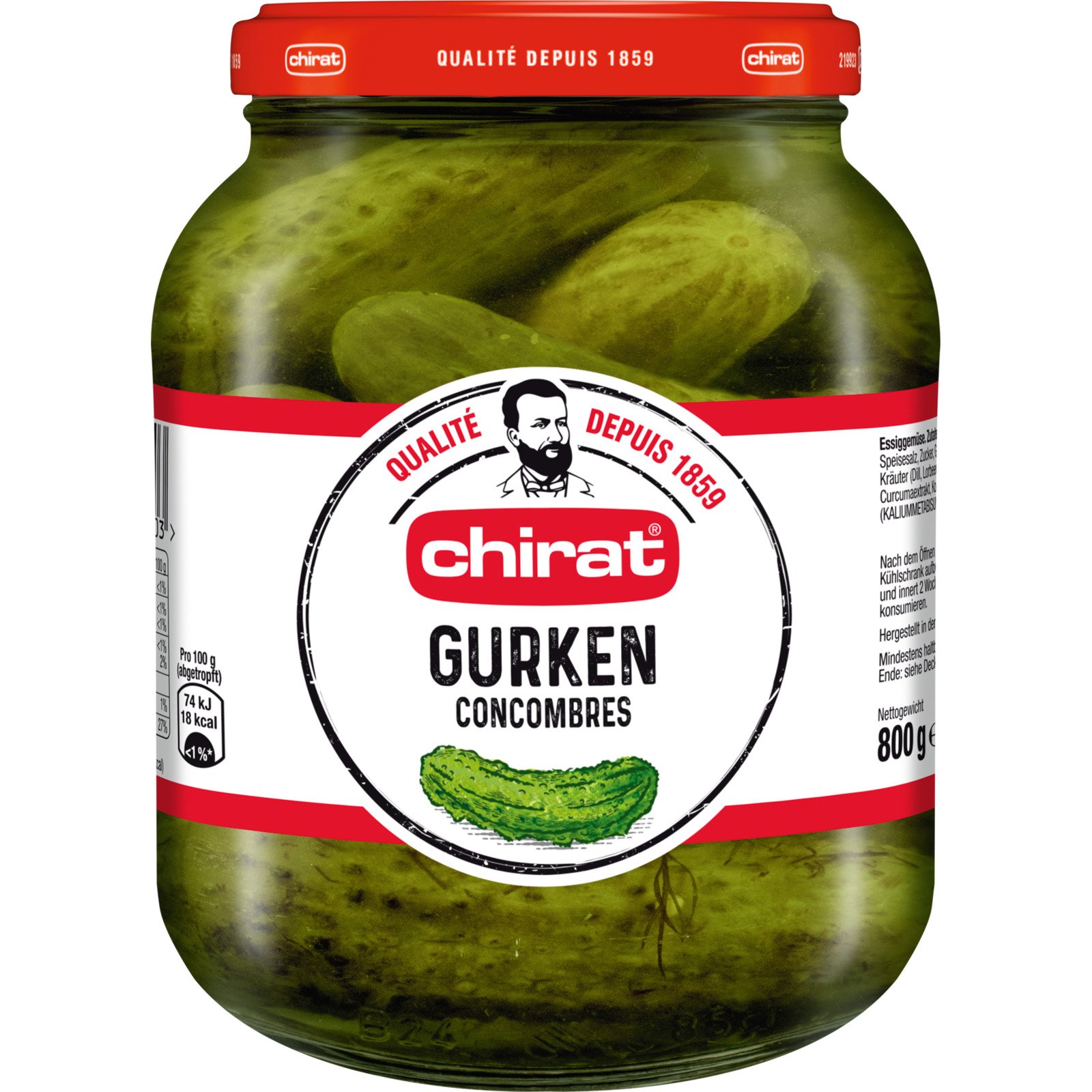 Chirat Gurken 800 g/430 g