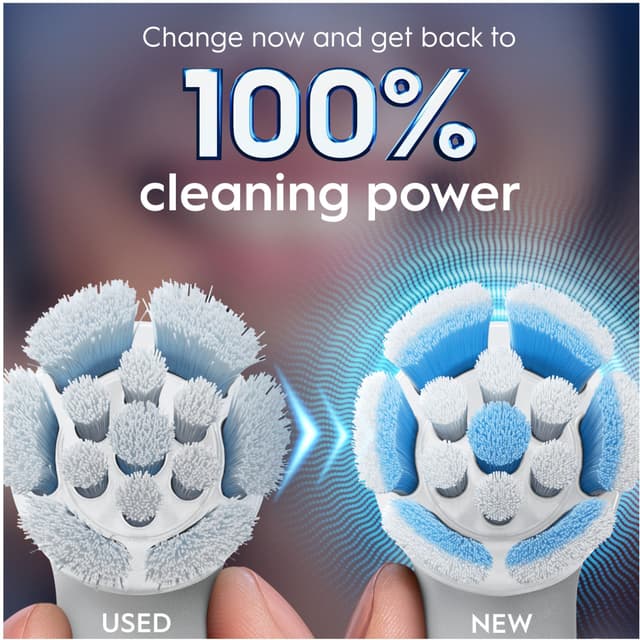 Oral-B iO Gentle Care tandbørstehoved 6-stk 195485 (hvid)