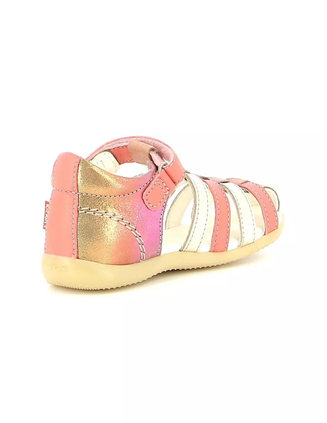 KICKERS BIGKRO - Sandales & nu-pieds Rosemetallise