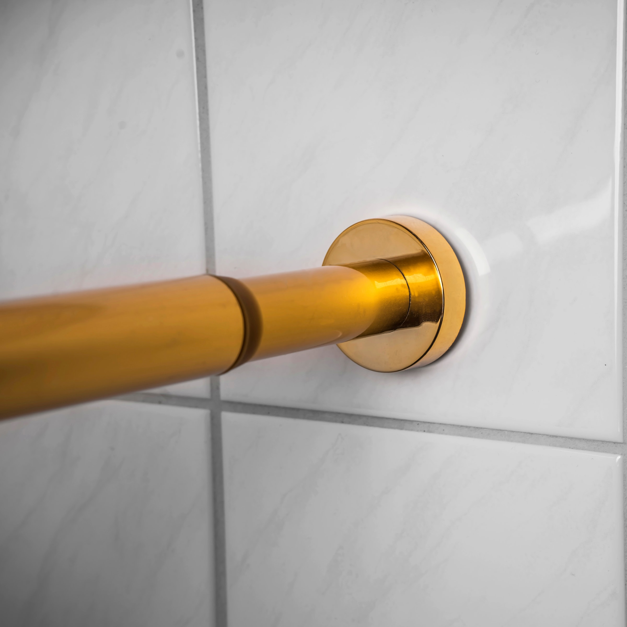 Sanilo Klemmstange Ø 28 mm ausziehbar ausziehbar, für Duschvorhänge, Duschvorhangstange der Länge 120-220cm