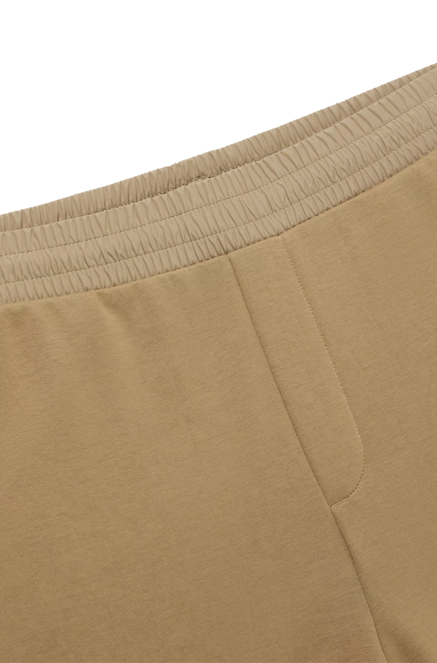 Calça de fato de treino cargo HUGO em mistura de algodão vermelho com logótipo emoldurado em metal