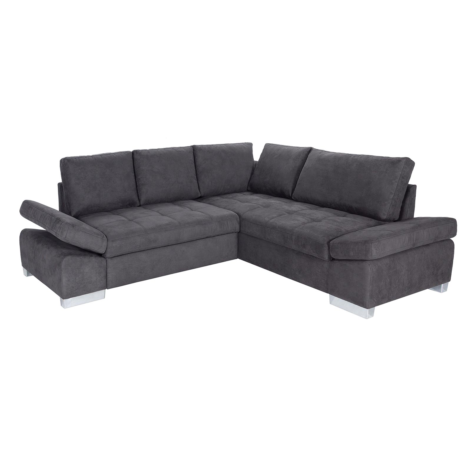 Ecksofa - basalt - Liegefunktion links