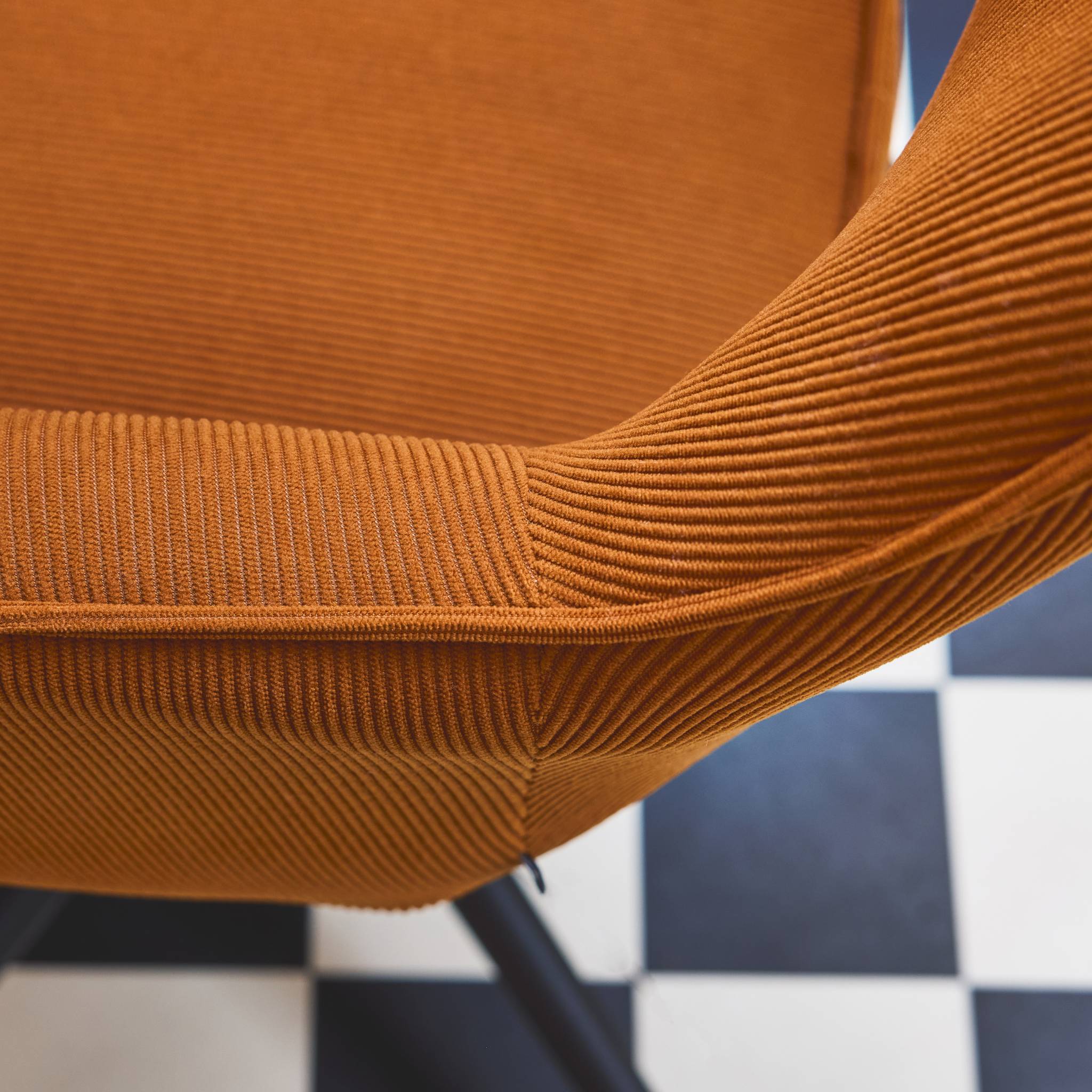 sweeek - Corduroy bureaustoel met wielen