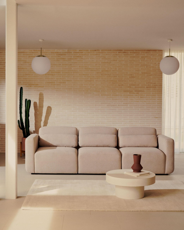 Kave Home Neom 3-zits bank Beige