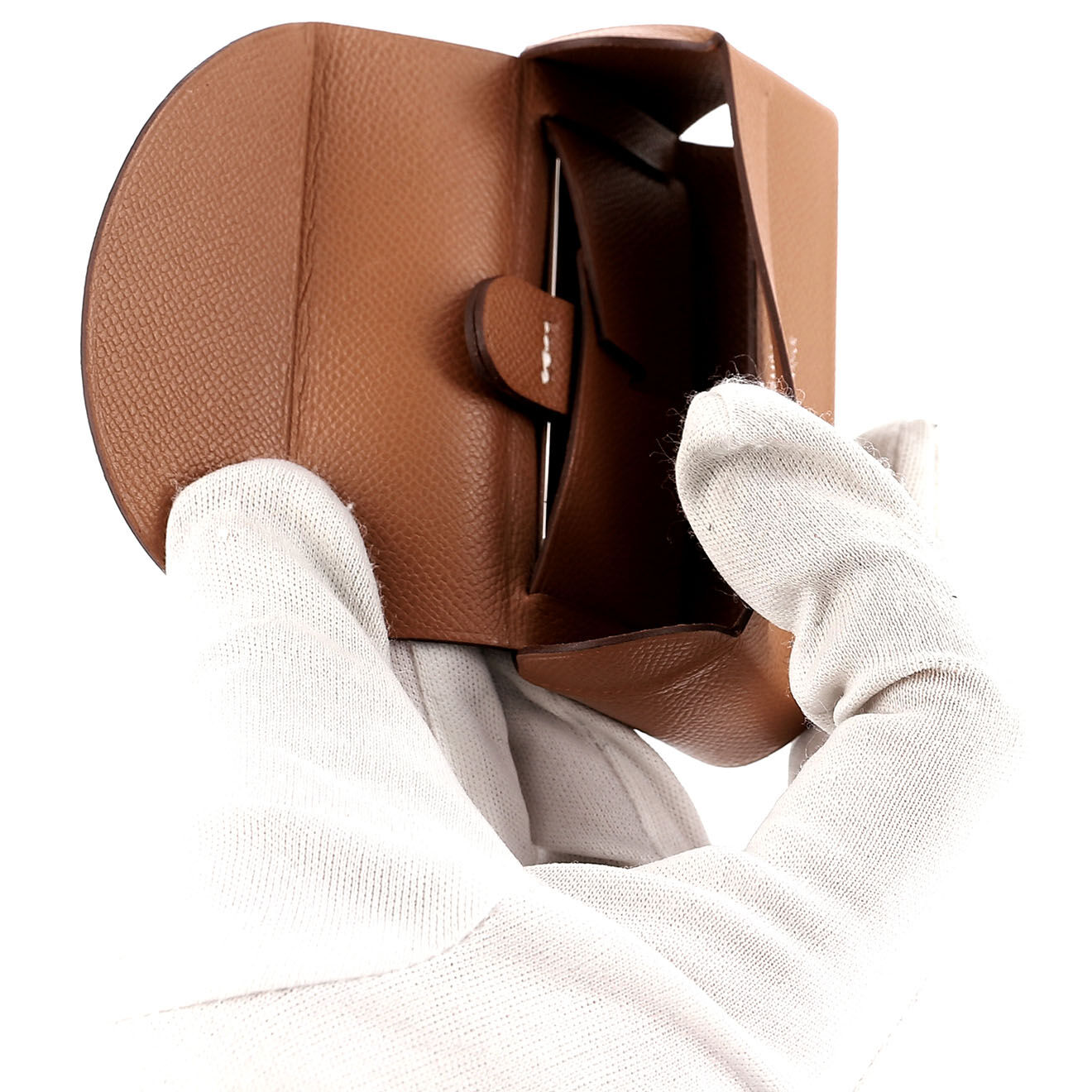 Hermès Etui à rouge à lèvres en Cuir marron - Parfait état