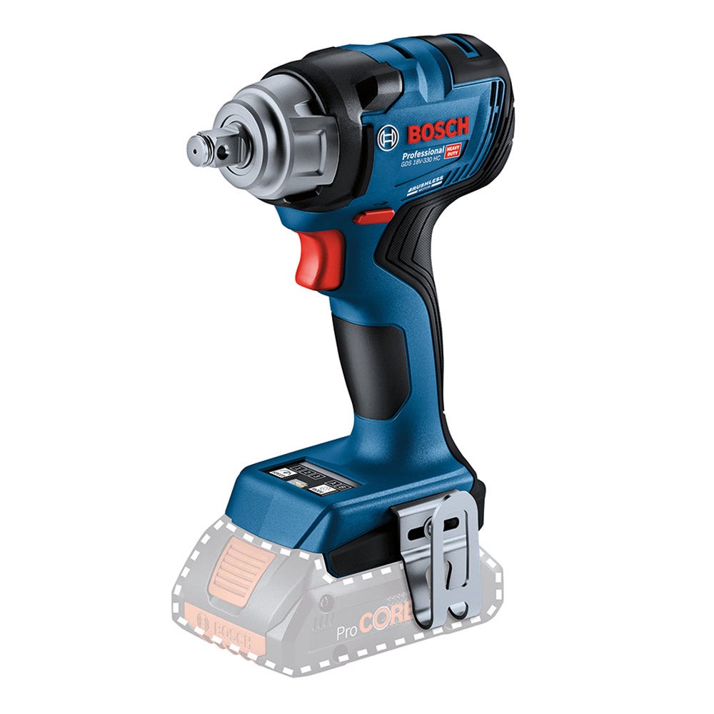 BOSCH 18V Brushless 2 x 5.0Ah 1/2inch Impact Wrench Kit GDS 18V-330 HC 06019L5041