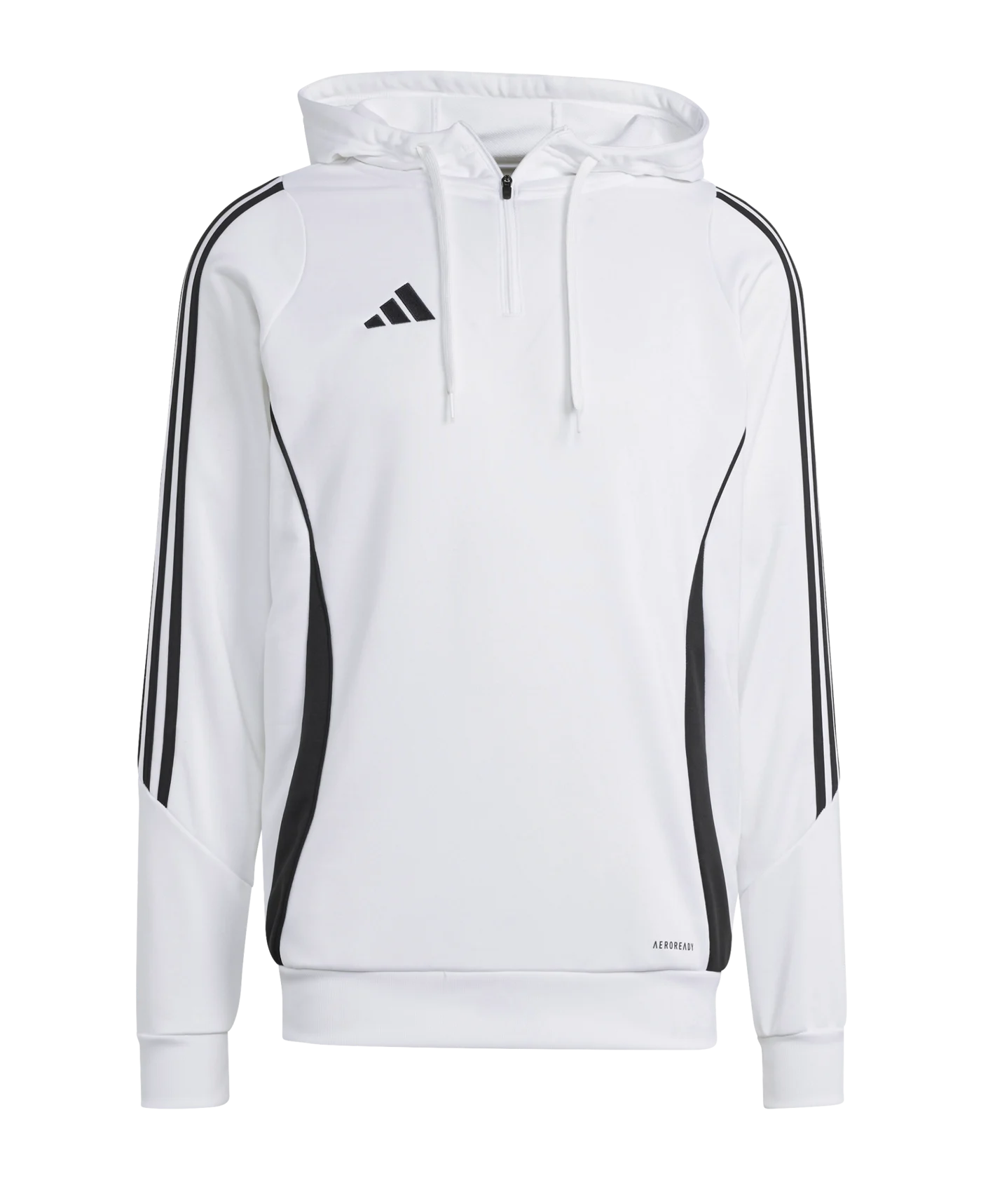 adidas Tiro 24 Training Hoody Weiss Schwarz