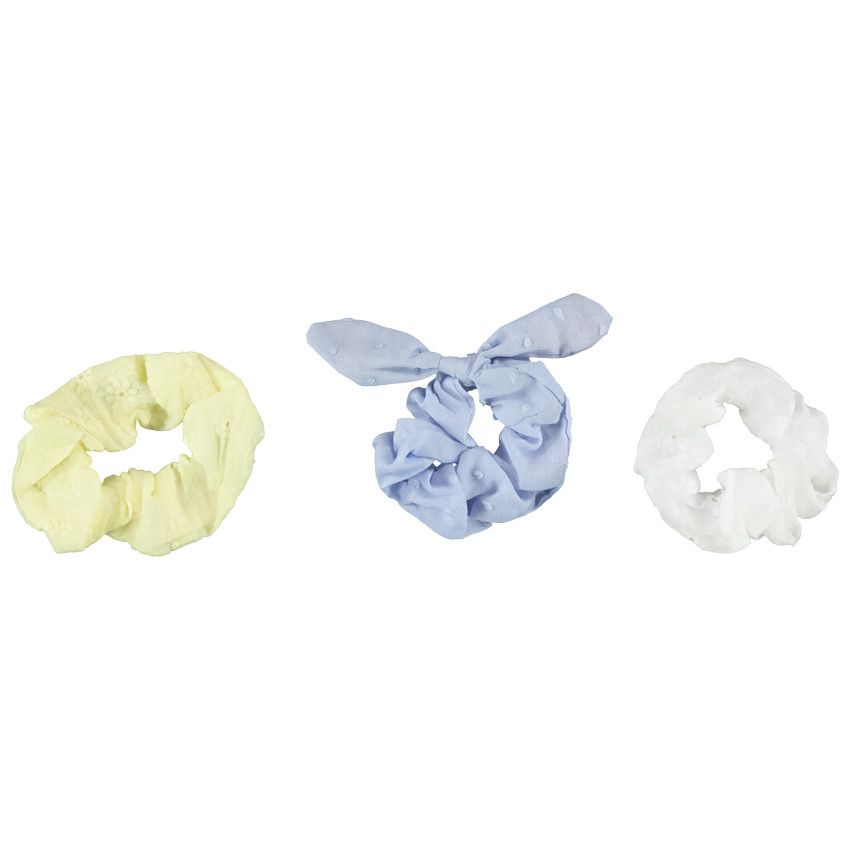 Lot de 3 chouchous fantaisie pour fille - Blanc