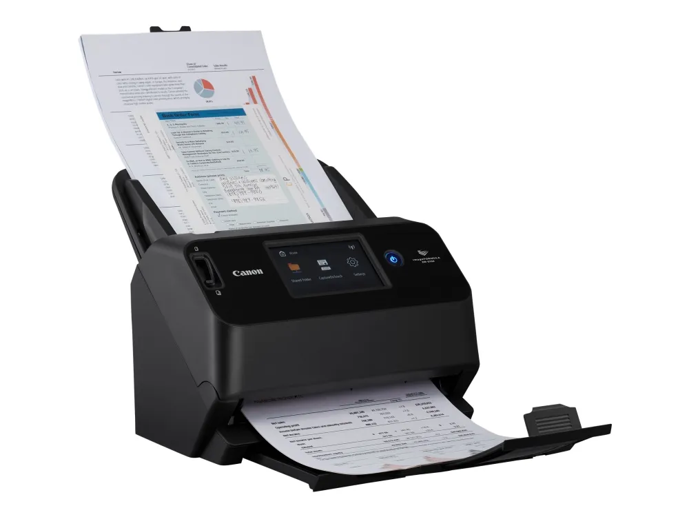 Canon imageFORMULA DR-S150 - Dokumentscanner - CMOS / CIS - Duplex - 216 x 3000 mm - 600 dpi x 600 dpi - op til 45 ppm (mono) / op til 45 ppm (farve) - ADF (60 ark) - op til 4000 scanninger pr. dag - USB 2.0, Gigabit LAN, Wi-Fi(n), USB 3.2 Gen 1x1