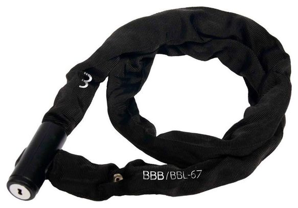 Antivol à chaine BBB QuickChain Noir 4.5x1000mm