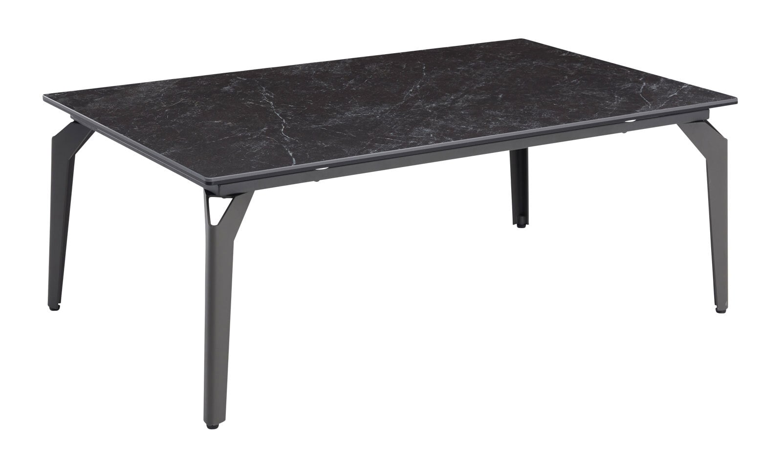 Couchtisch Bibi 110x40,5x70 cm Metall/Keramik schwarz
