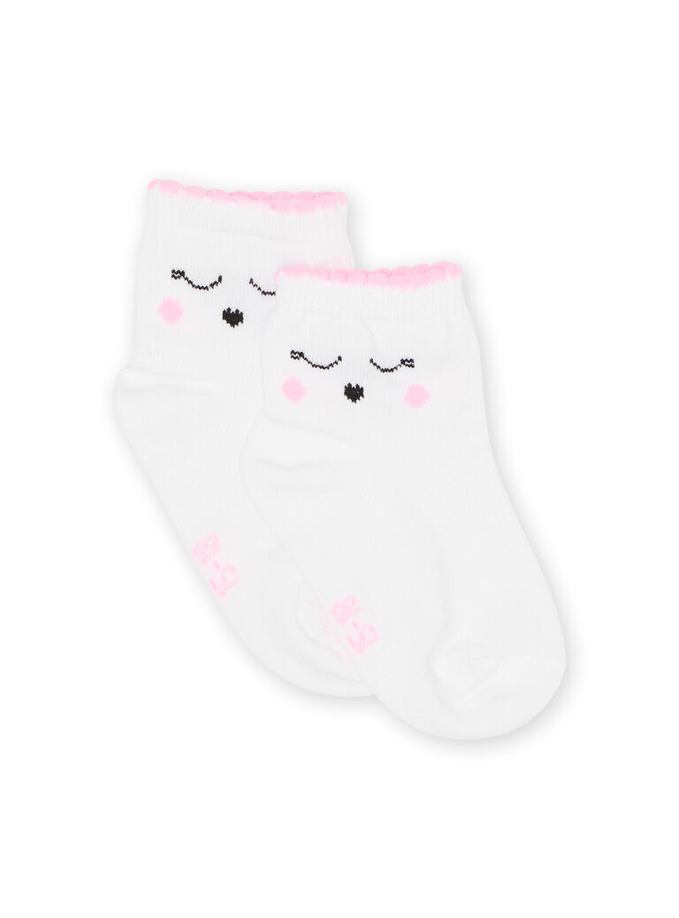 Chaussettes écrues bébé fille