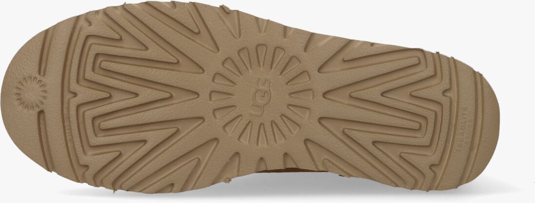 camel ugg vachtlaarzen w classic mini logo zip