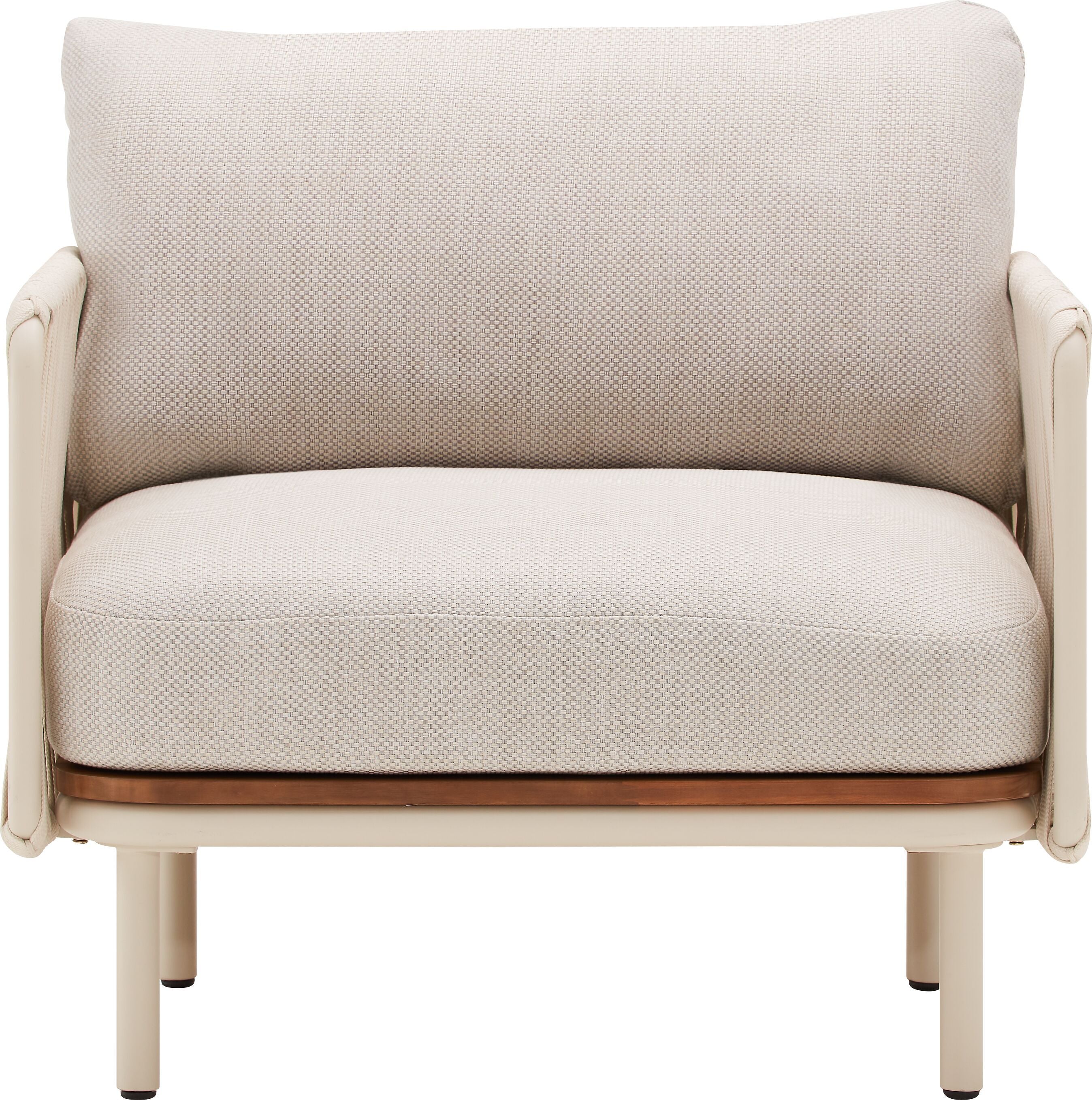 NIHOA Lounge_Sessel_Akazie_FSC sand - Hellgrau