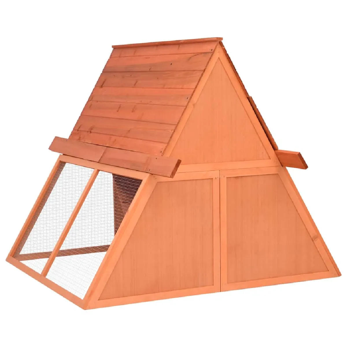 vidaXL Clapier en bois de sapin massif