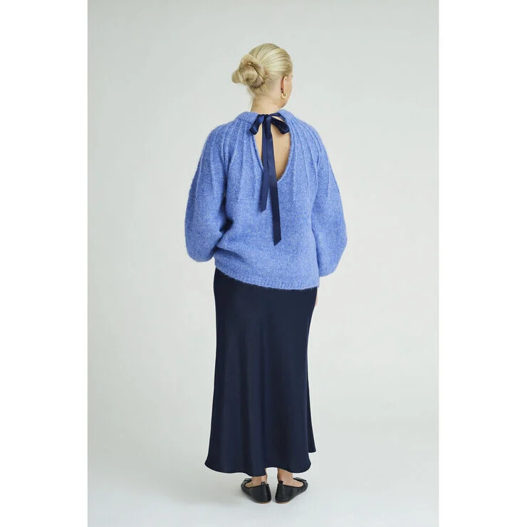 A-VIEW Patrisia bow knit pullover Blue