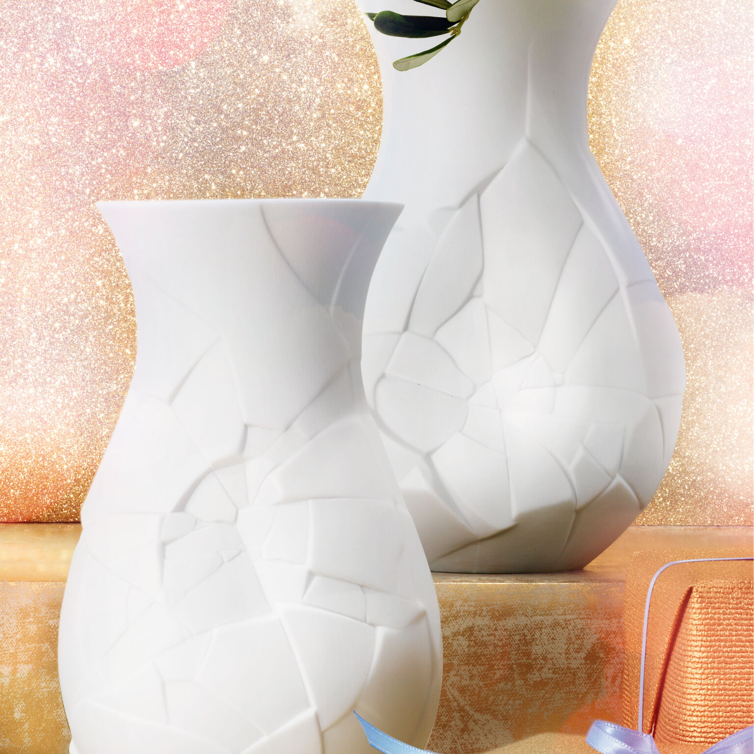 Phases Weiss matt Vase 21 cm