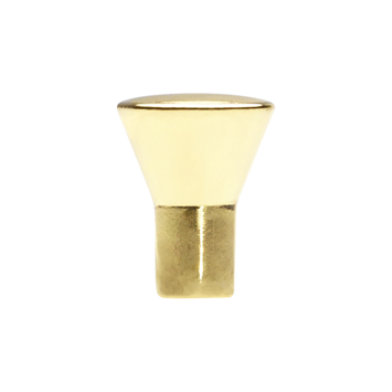 Knop Ashley messing glans 16mm