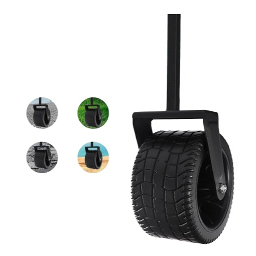 (150L) Faltbarer Leiterwagen Outdoor Bollerwagen Transporthilfe für Camping   Festivals - Schwarz