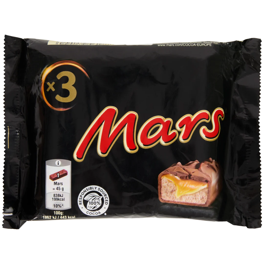 Mars chocoladereep 3 stuks