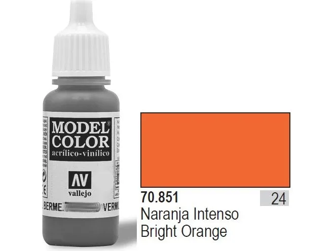 Vallejo 70.851, 17 ml, Orange, Mat, Flaske