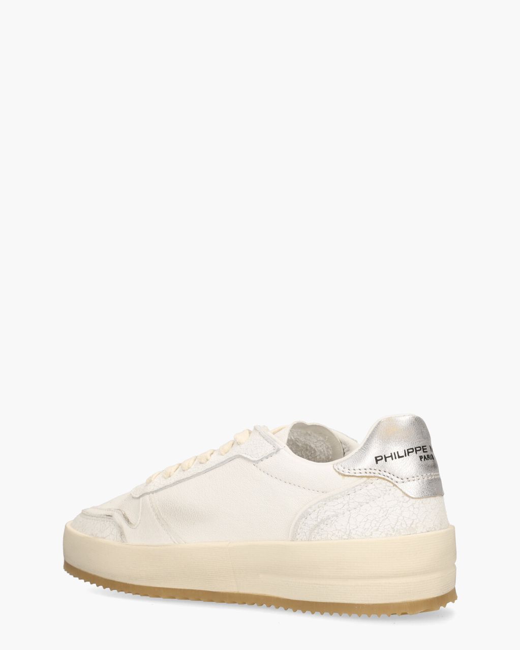 Philippe Model Nice Off-White/Zilver Damessneakers