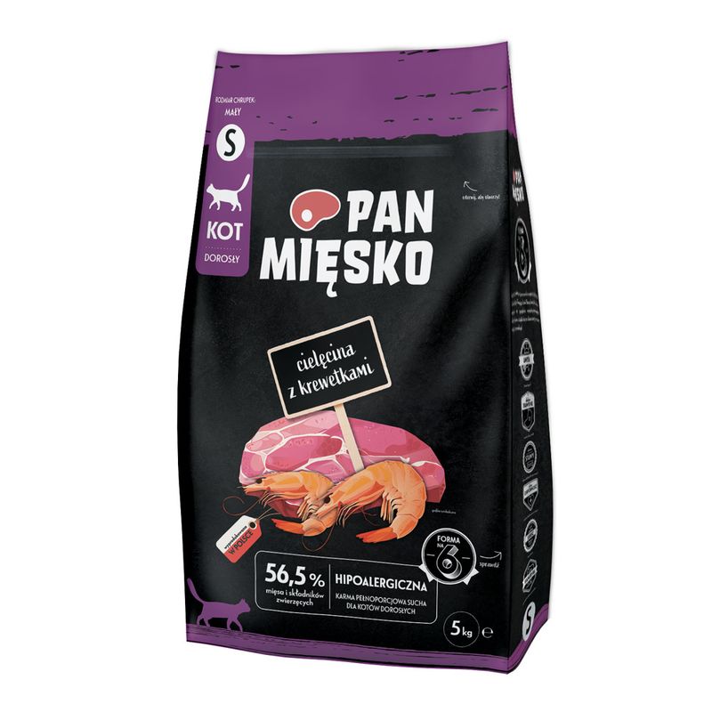 Pan Mięsko Small veau, crevettes