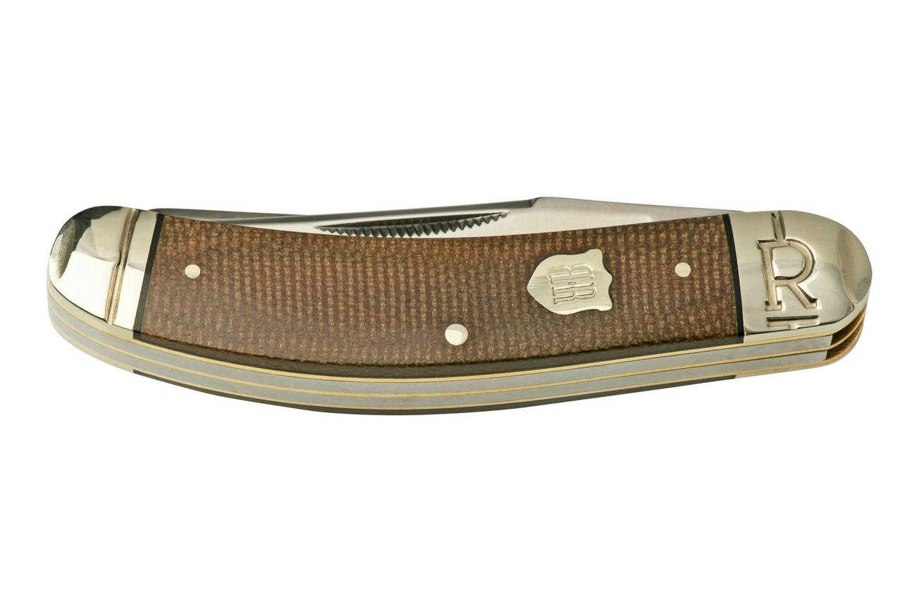 Rough Ryder Brown Burlap Sowbelly RR2332, zakmes