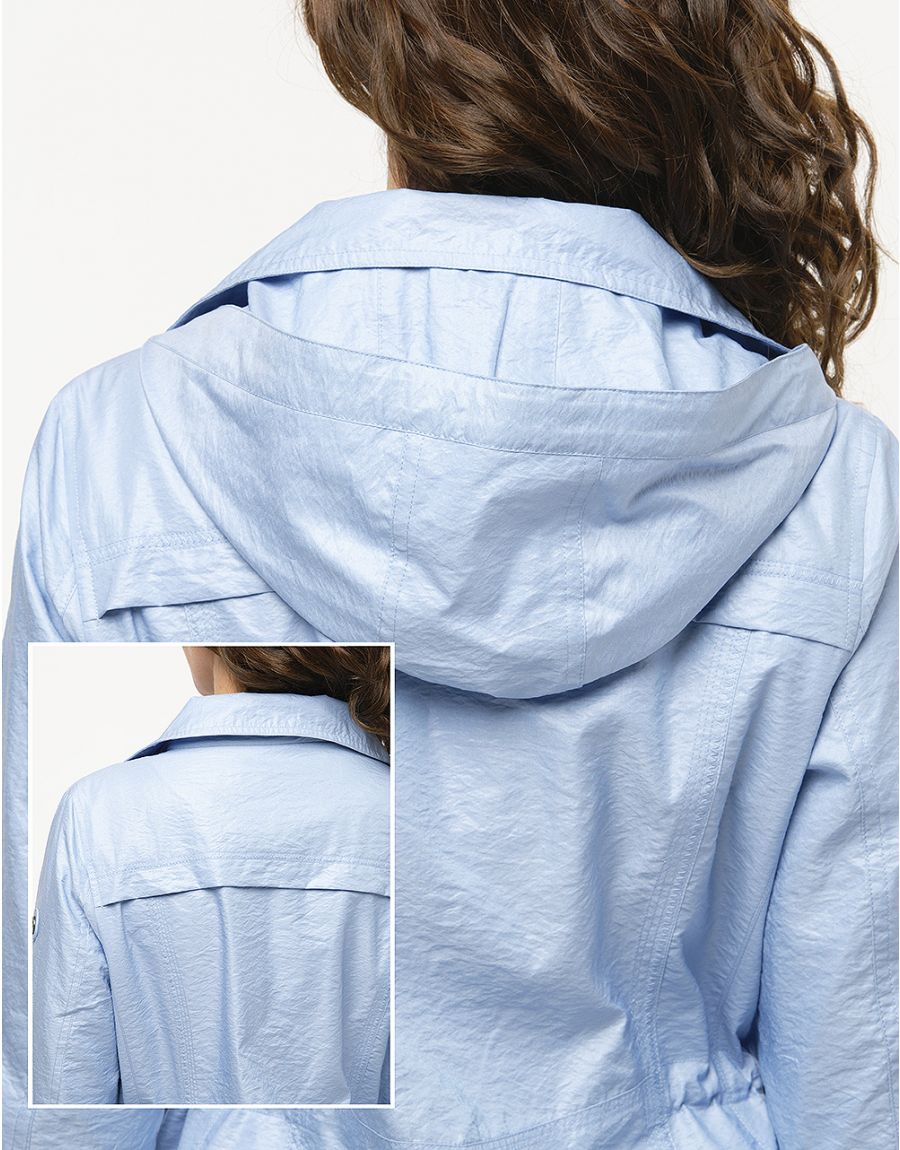Parka courte bleu ciel