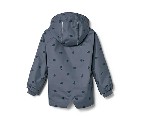 Kleinkinder-Regenjacke, mit Schnecken-Alloverprint