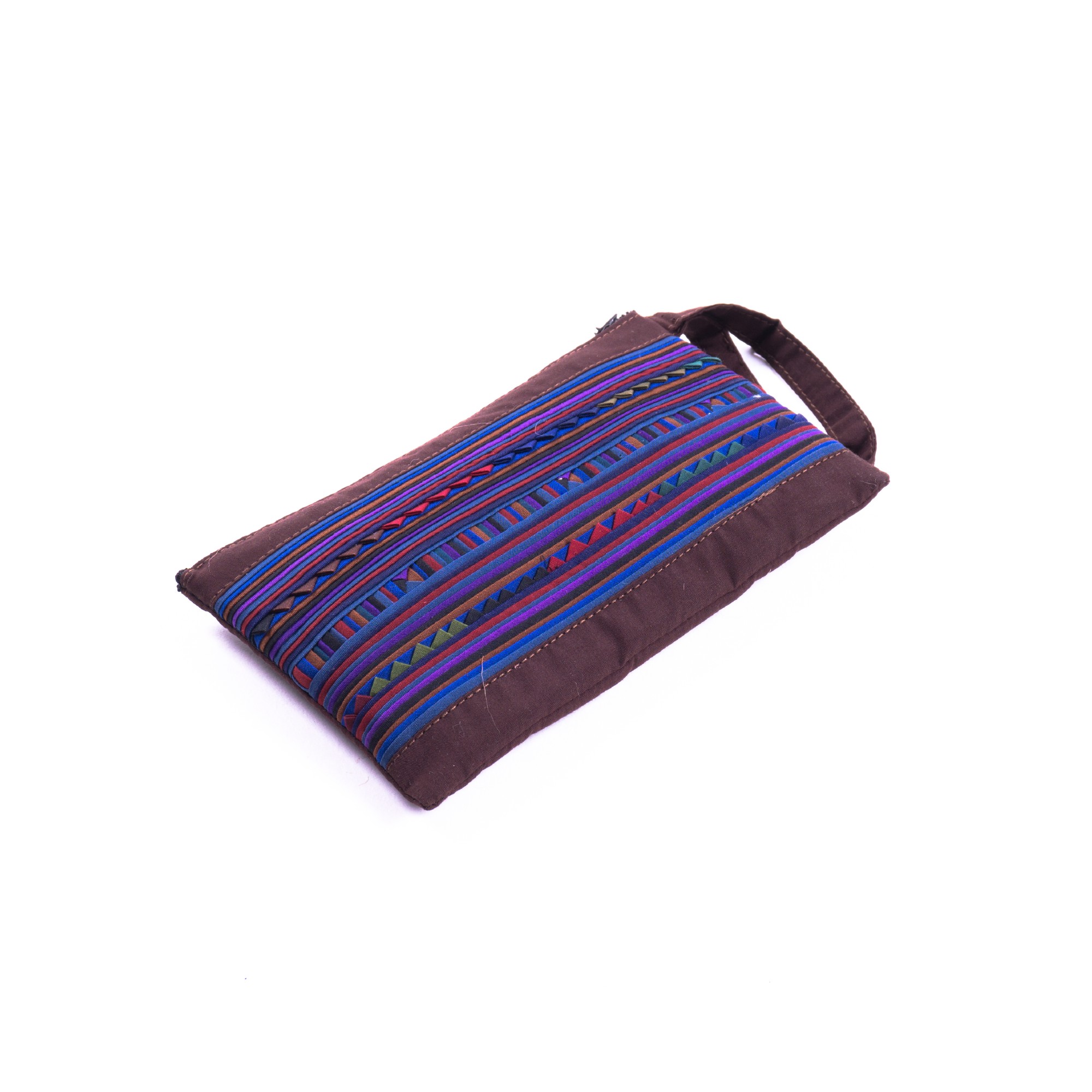 Zipper-Etui, braun, blau, L 18 cm, H 11 cm günstig bestellen
