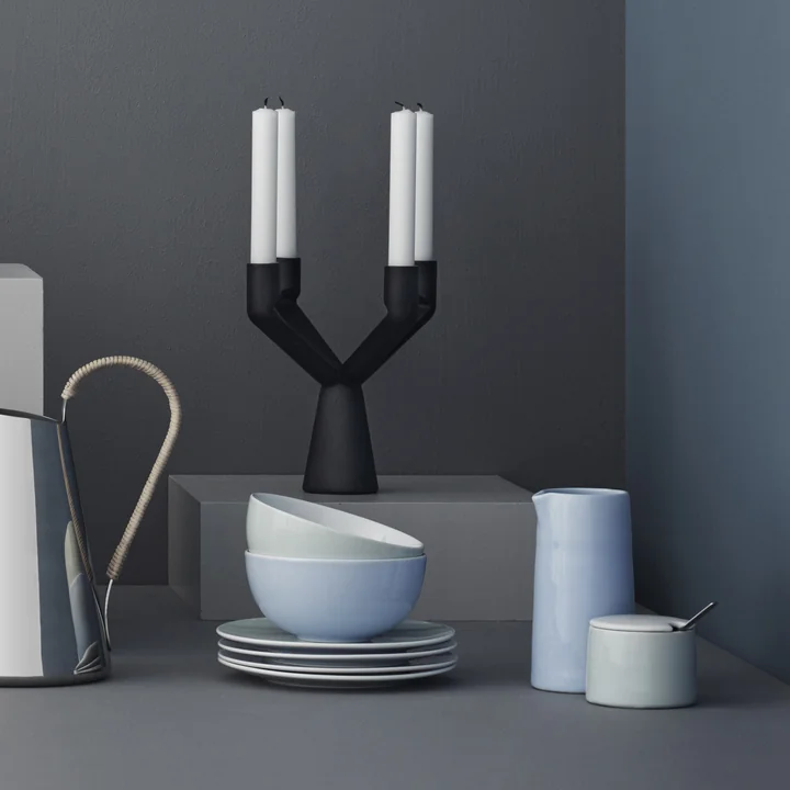 Stelton - Emma Teller Ø 22 cm, grau (2er-Set)