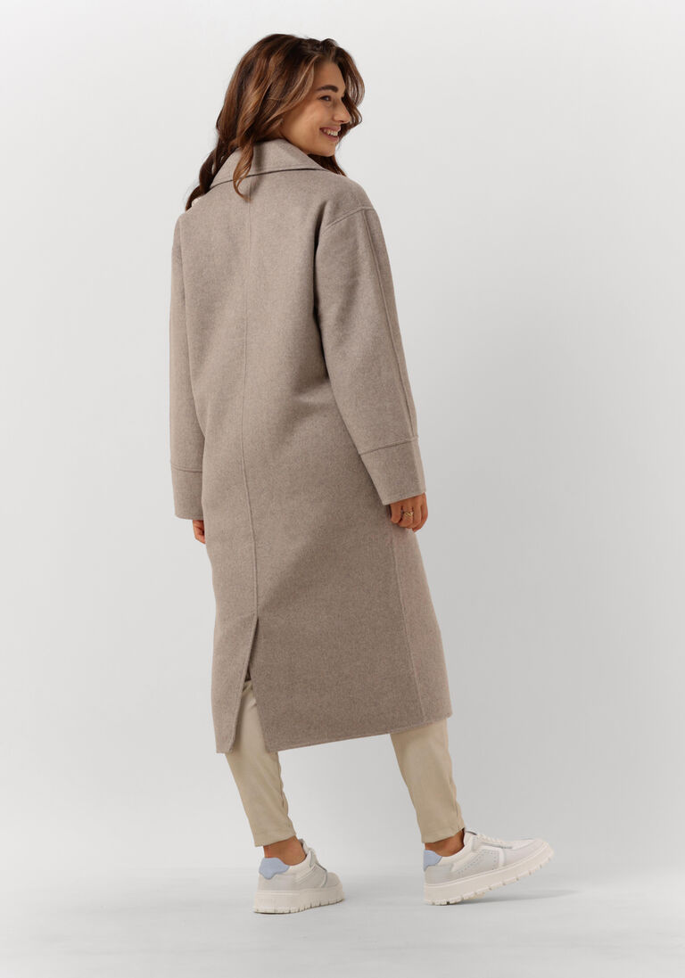 Y.A.S. taupe y.a.s. mantel yasalima handmade wool mix