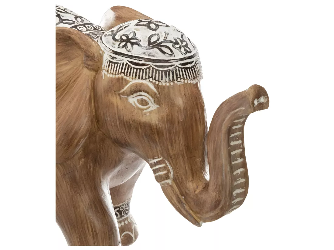 Éléphant décoratif en Résine L 15.8 cm