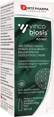 Forté Pharma Vincobiosis Acneic Gel Crème Visage 50ml