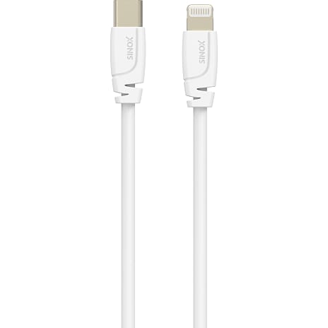 Sinox Pro USB-C til lightning kabel - hvid