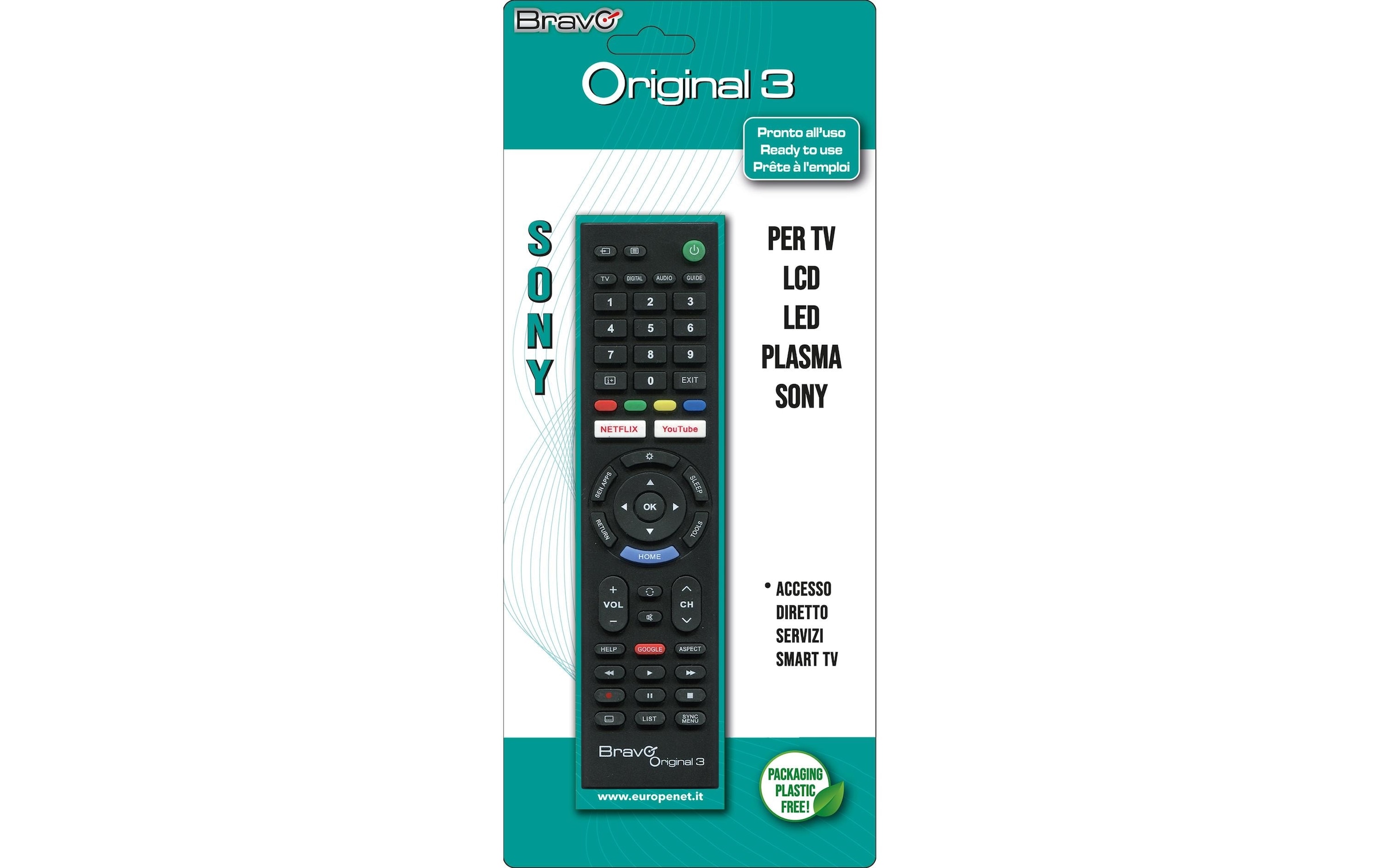 Fernbedienung »CE Bravo ORIGINAL 3 Sony« 1-in-1